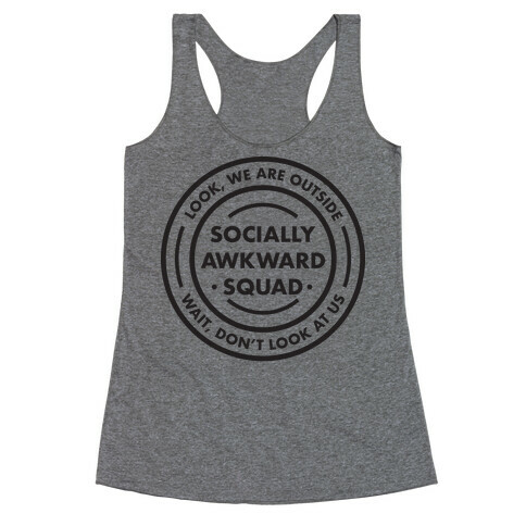 Socially Awkward Squad Racerback Tank Top