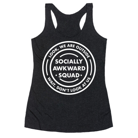 Socially Awkward Squad Racerback Tank Top