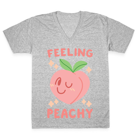 Feeling Peachy V-Neck Tee Shirt