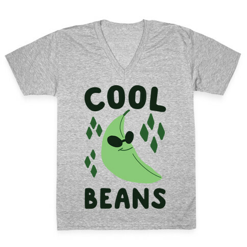 Cool Beans  V-Neck Tee Shirt