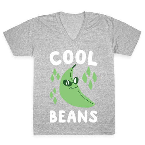 Cool Beans  V-Neck Tee Shirt
