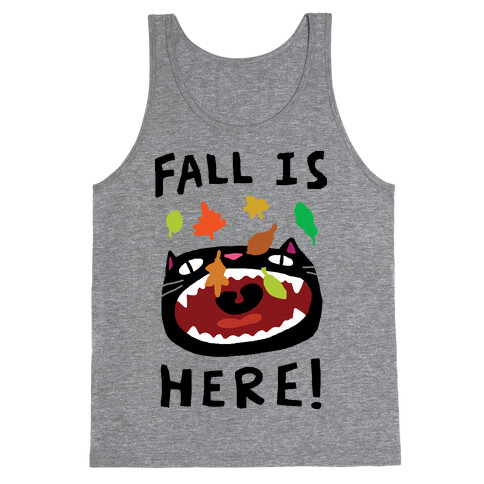 Fall Is Here Cat Tank Top