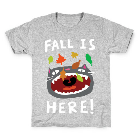 Fall Is Here Cat Kids T-Shirt