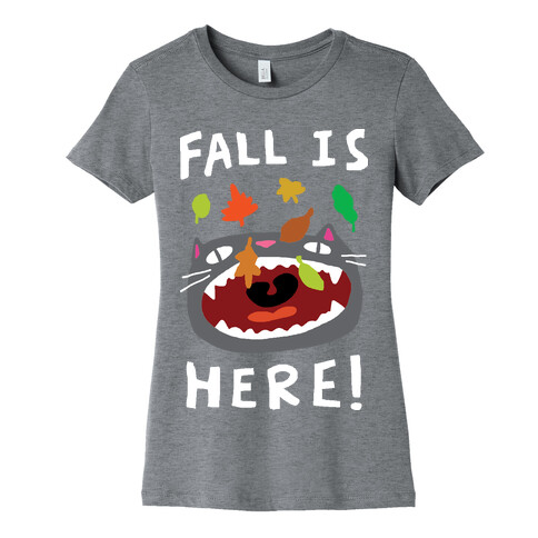 Fall Is Here Cat Womens T-Shirt