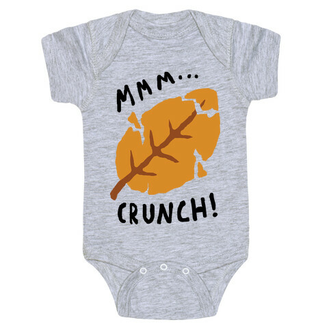 Mmm Crunch Fall Leaf Baby One-Piece