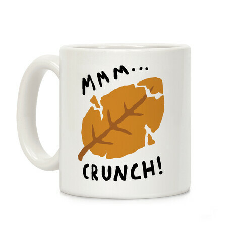 Mmm Crunch Fall Leaf Coffee Mug