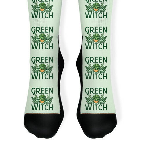 Green Witch Sock