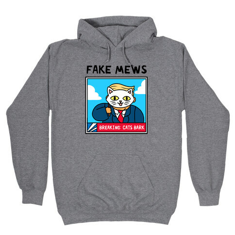 Fake Mews Hooded Sweatshirt