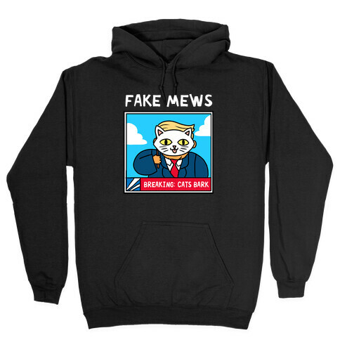 Fake Mews Hooded Sweatshirt