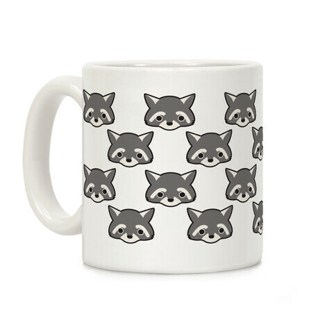 Cute Raccoon Face Coffee Mug