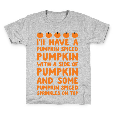 Pumpkin Spice Love Kids T-Shirt
