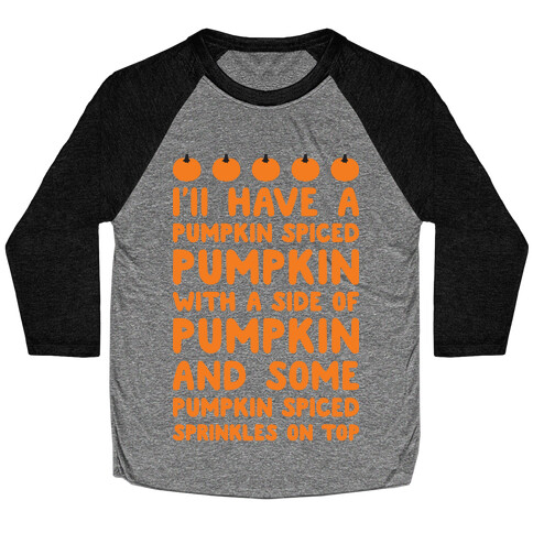 Pumpkin Spice Love Baseball Tee