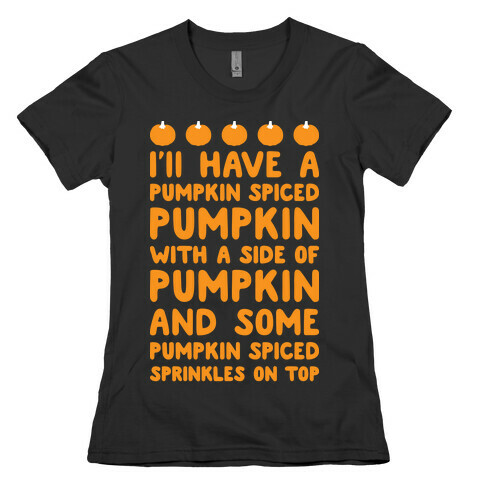 Pumpkin Spice Love Womens T-Shirt