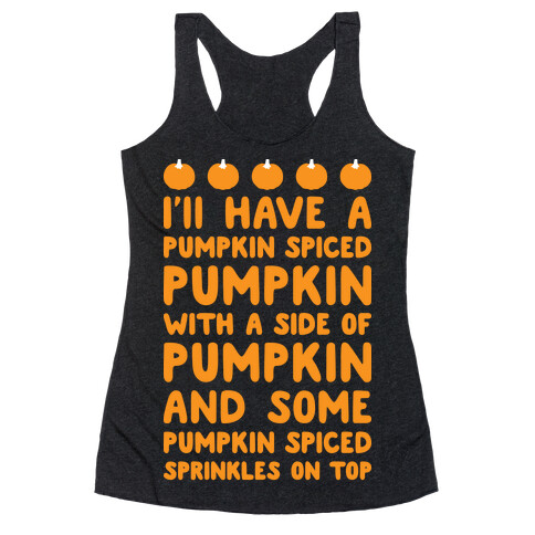 Pumpkin Spice Love Racerback Tank Top