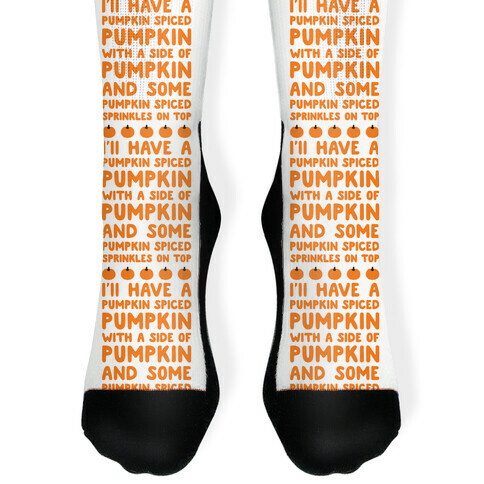 Pumpkin Spice Love Sock