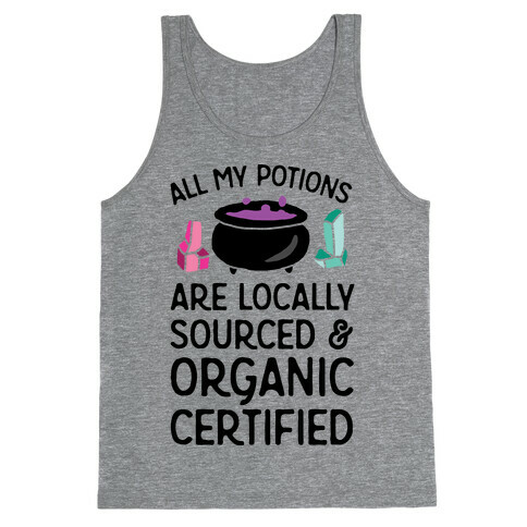 All My Potions Are Organic Witch Tank Top