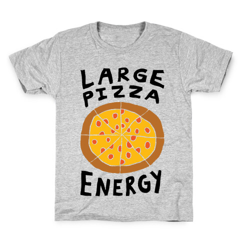 Large Pizza Energy Kids T-Shirt