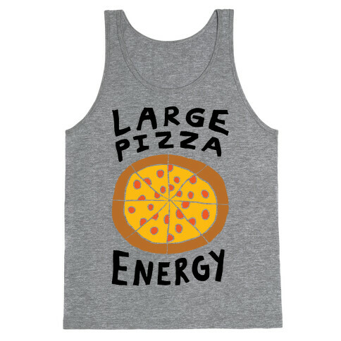 Large Pizza Energy Tank Top