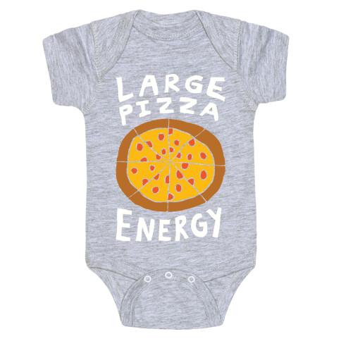 Large Pizza Energy Baby One-Piece