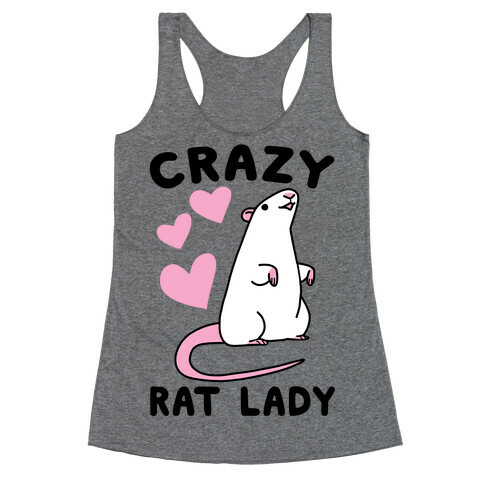 Crazy Rat Lady Racerback Tank Top
