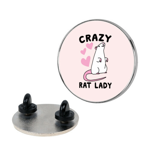 Crazy Rat Lady Pin