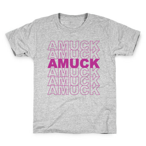 Amuck Amuck Amuck Thank You Hocus Pocus Parody White Print Kids T-Shirt