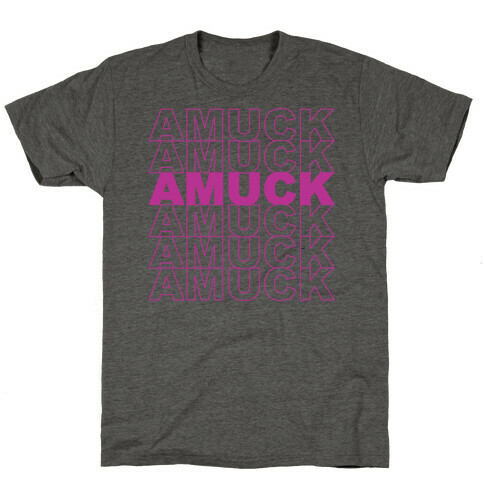 Amuck Amuck Amuck Thank You Hocus Pocus Parody White Print T-Shirt