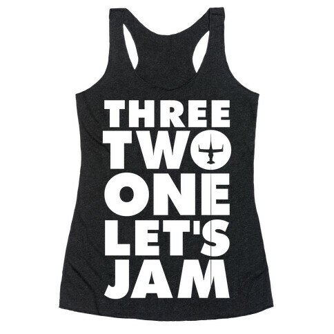 Three Two One Let's Jam Cowboy Bebop Racerback Tank Top