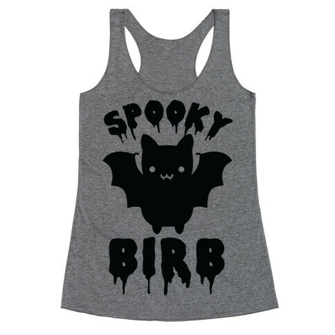 Spooky Birb Bat Racerback Tank Top