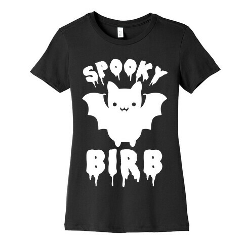 Spooky Birb Bat Womens T-Shirt