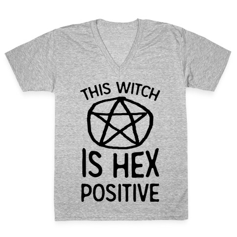 This Witch Is Hex Positive V-Neck Tee Shirt