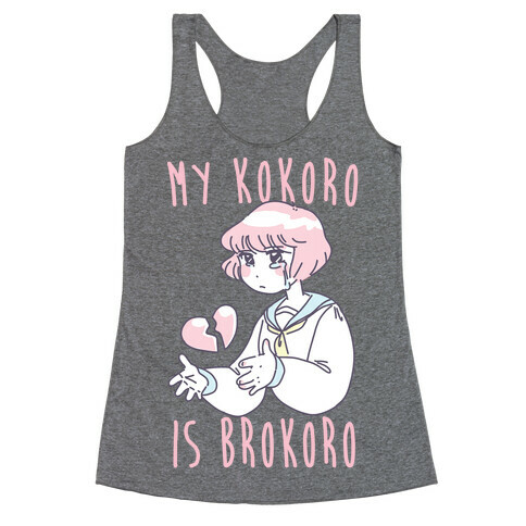 My Kokoro is Brokoro Racerback Tank Top