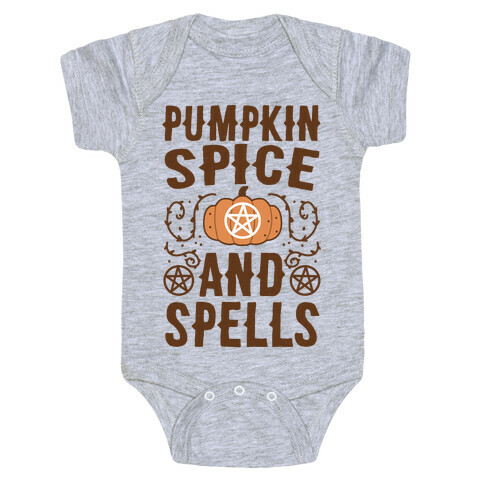 Pumpkin Spice and Spells Baby One-Piece