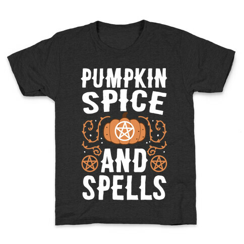 Pumpkin Spice and Spells Kids T-Shirt