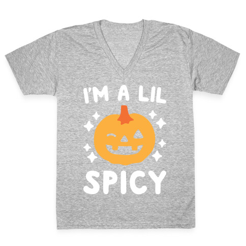 I'm A Lil Spicy Pumpkin V-Neck Tee Shirt