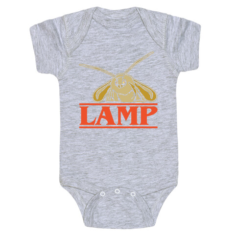 Lamp Moth Stranger Things Parody White Print Baby One-Piece