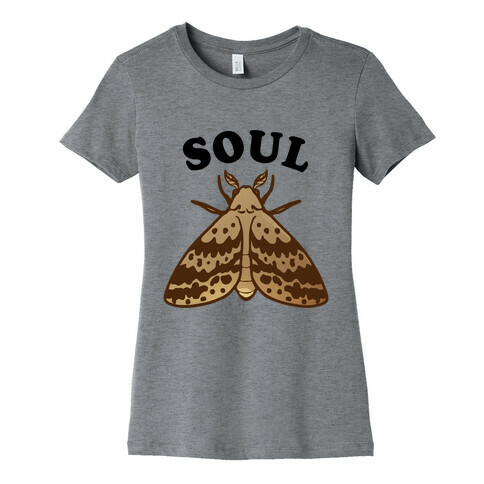 Moth & Lamp Soul Mates (1 of 2) Womens T-Shirt
