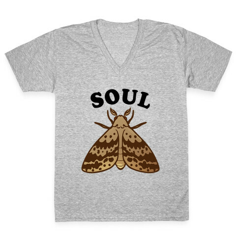 Moth & Lamp Soul Mates (1 of 2) V-Neck Tee Shirt