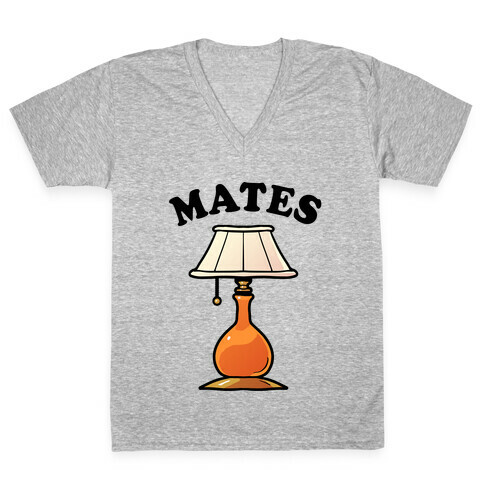 Moth & Lamp Soul Mates (2 of 2) V-Neck Tee Shirt