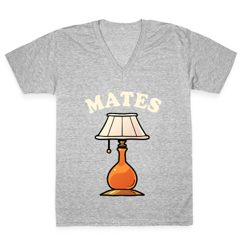 Moth & Lamp Soul Mates (2 of 2) V-Neck Tee Shirt