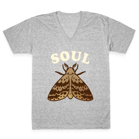 Moth & Lamp Soul Mates (1 of 2) V-Neck Tee Shirt