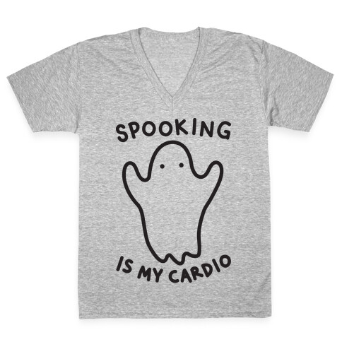 Spooking Is My Cardio V-Neck Tee Shirt