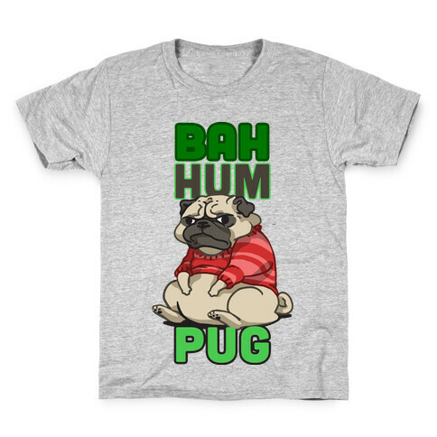 Bah Hum Pug Kids T-Shirt
