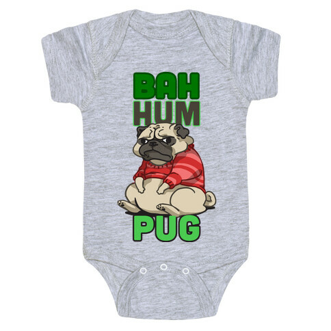 Bah Hum Pug Baby One-Piece