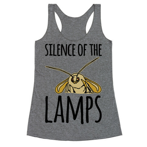 Silence of The Lamps Moth Parody Racerback Tank Top