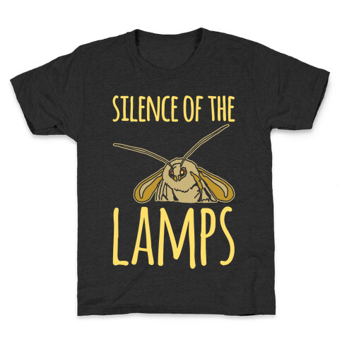 Silence of The Lamps Moth Parody White Print Kids T-Shirt