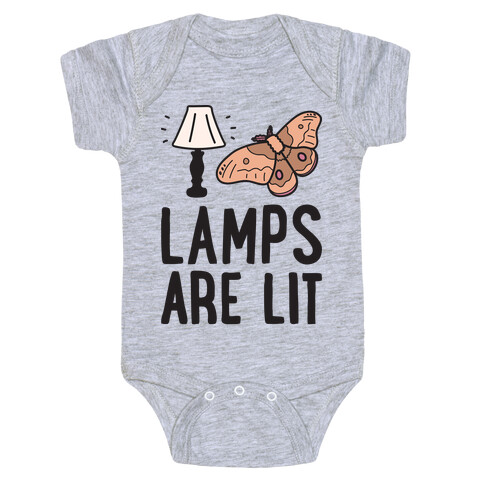Lamps Are Lit Moth Baby One-Piece