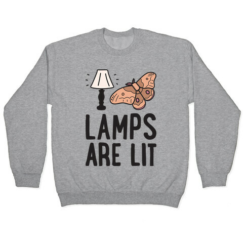 Lamps Are Lit Moth Pullover