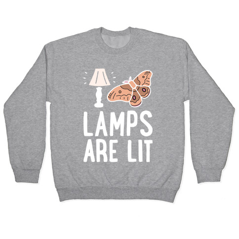 Lamps Are Lit Moth Pullover