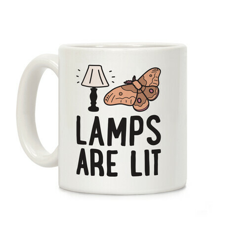 Lamps Are Lit Moth Coffee Mug